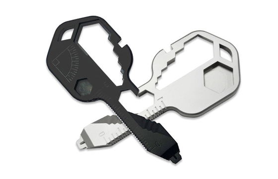 PVD Coating Keychain Survival Tool Gear 24 In One Metal Injection ODM