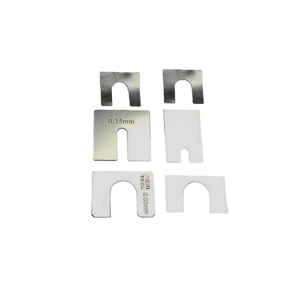 Custom 0.02mm Flat Washers 304 Stainless Steel Aluminum Flat Shims Anodized Yellow