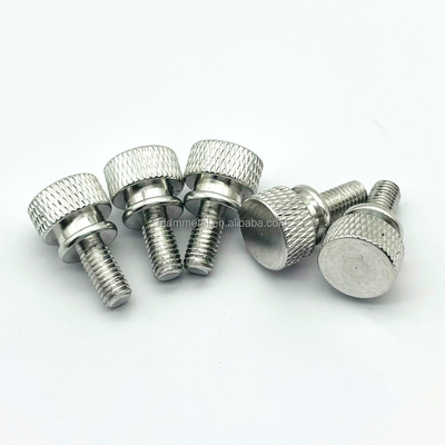 Anodized Aluminum Cnc Machining Aircraft Parts Custom Screw Machining Fasteners Knurled Thumb Screws