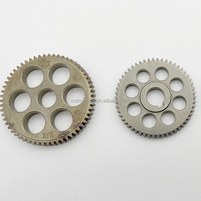 Small Sintered Metal Bearings Spur Gear Sprockets Cnc Lathe Parts