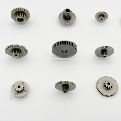 Small Sintered Metal Bearings Spur Gear Sprockets Cnc Lathe Parts