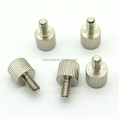 Stainless Steel CNC Autopart Precision Machining For Aerospace Parts Flat Head Knurled Screw