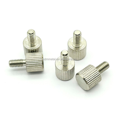 Stainless Steel CNC Autopart Precision Machining For Aerospace Parts Flat Head Knurled Screw