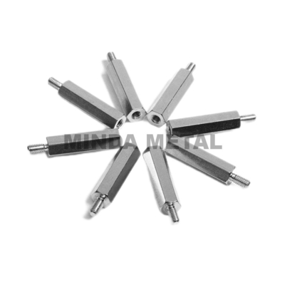 4Axis Aircraft Aluminum CNC Turning Parts Column Standoff