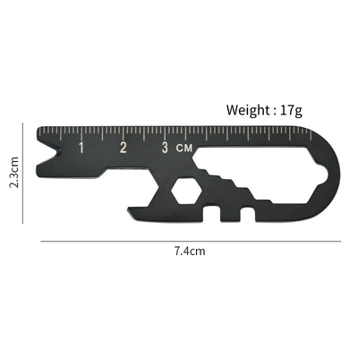 Multifunction Outdoor Survival Keychain EDC Card Tools Portable Small Wrench
