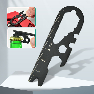 Multifunction Outdoor Survival Keychain EDC Card Tools Portable Small Wrench